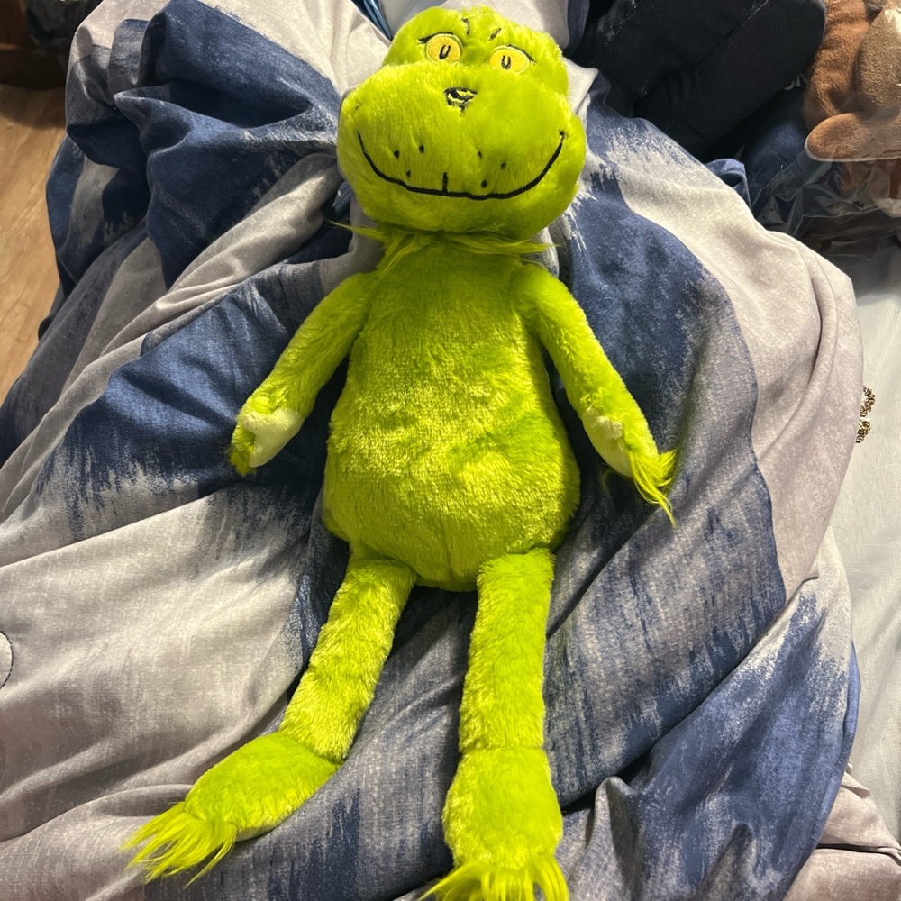 Green grinch stuffed animal